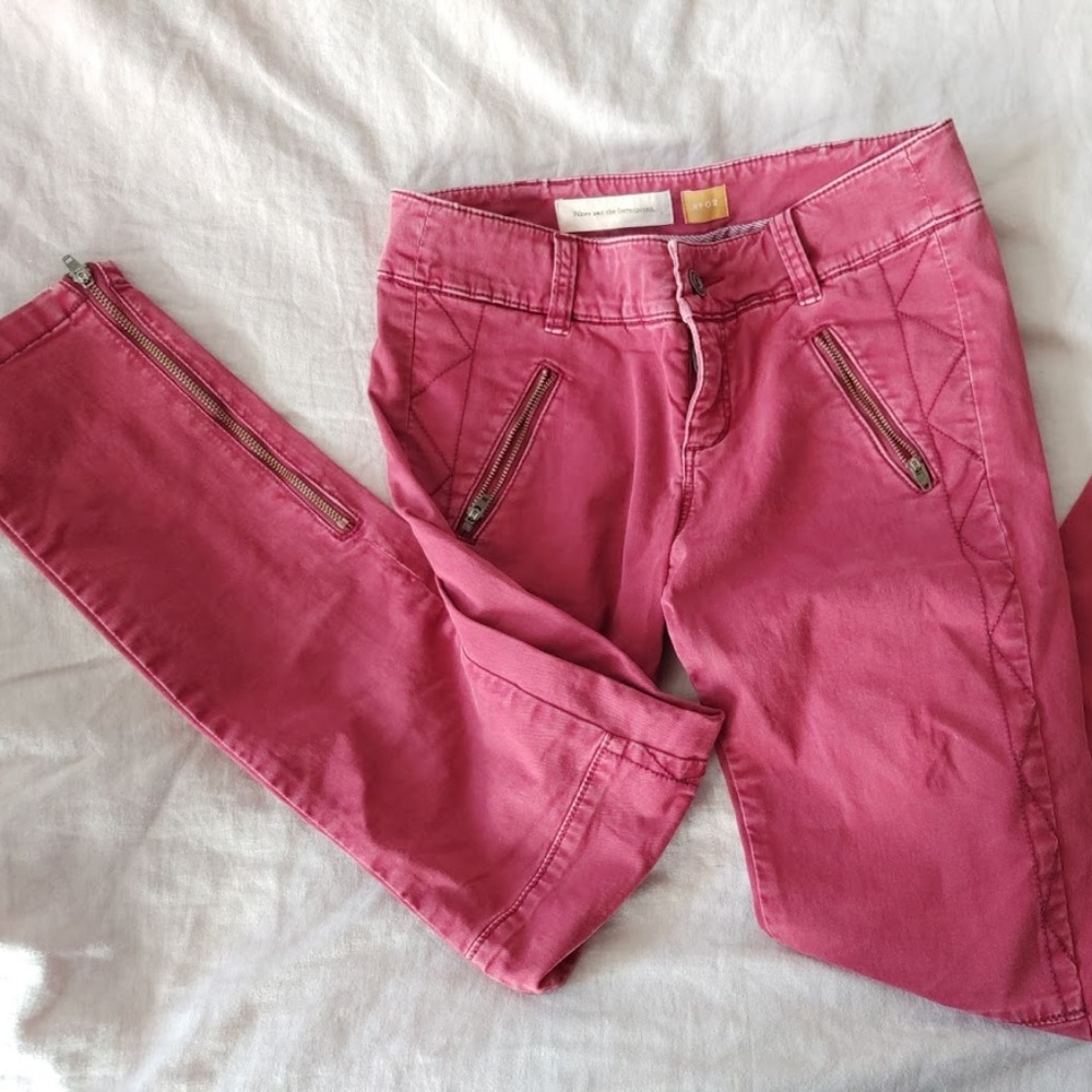 Anthropologie- Pilcro and the Letterpress Red Pant